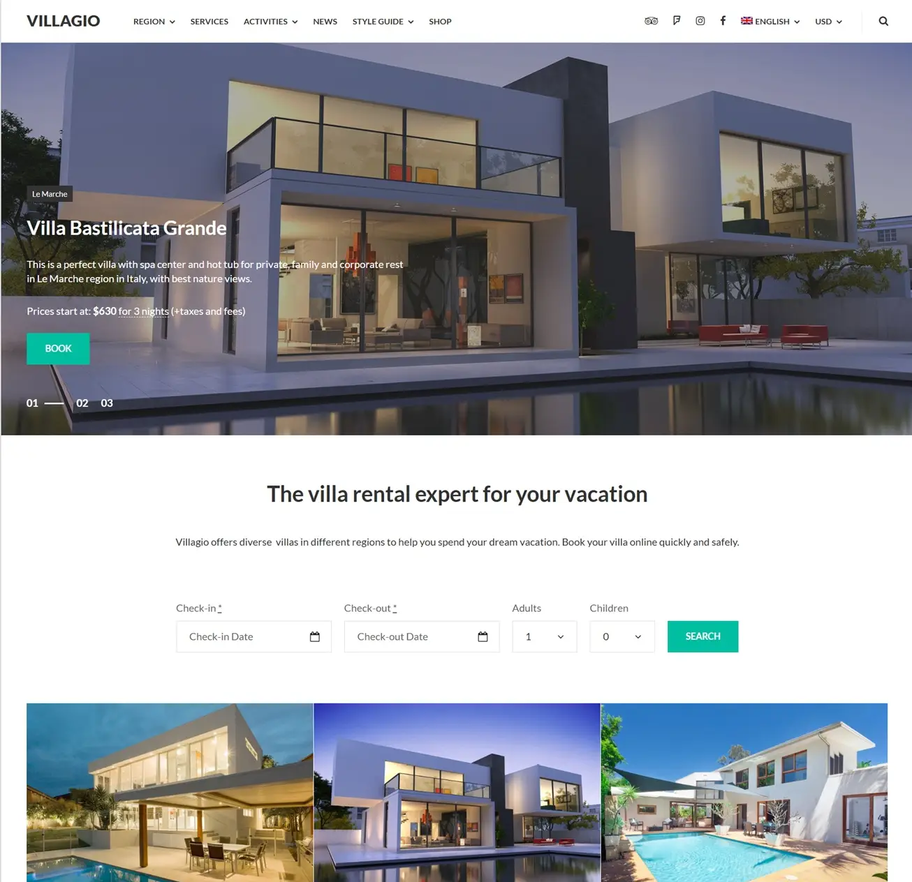 Villagio Property Rental