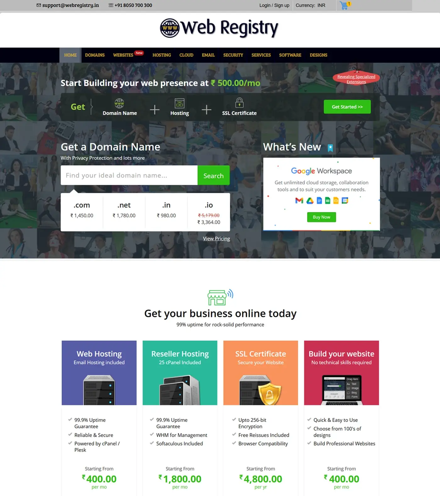 Web Registry - Hosting